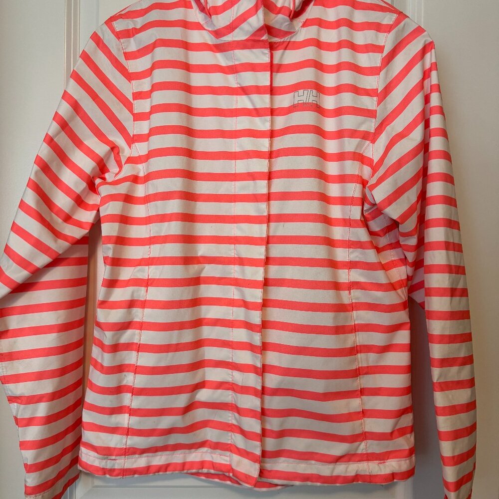 Helly Hansen Pink and White Striped Women's Jacket